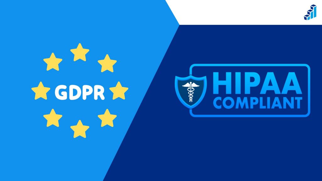 Infographic about GDPR and HIPAA