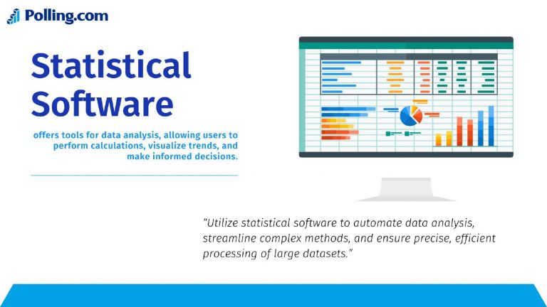 An image showing the topic text "Statistical software" and other elements representing statistical tools