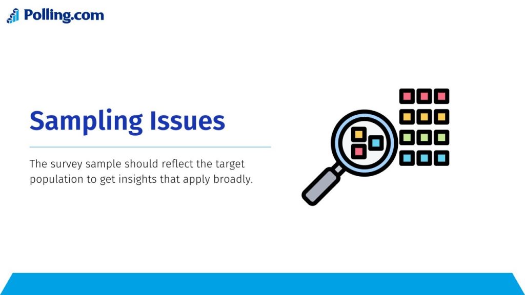 A graphic of sampling issues