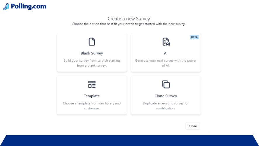 Creating a new Survey using Free Poll Maker