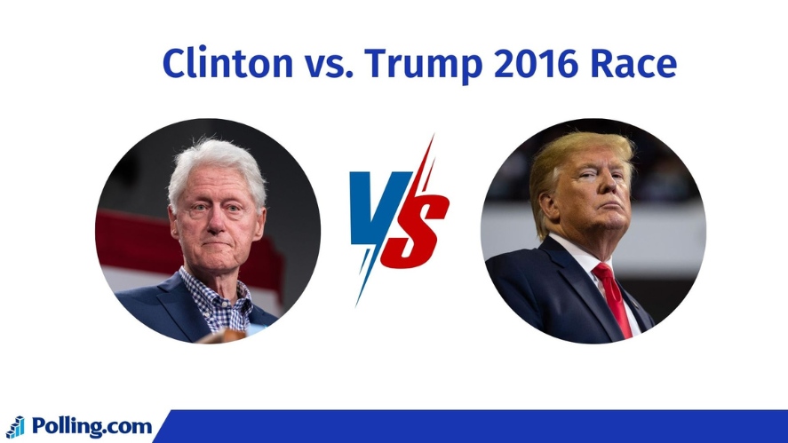 Clinton and Trump 2016 race