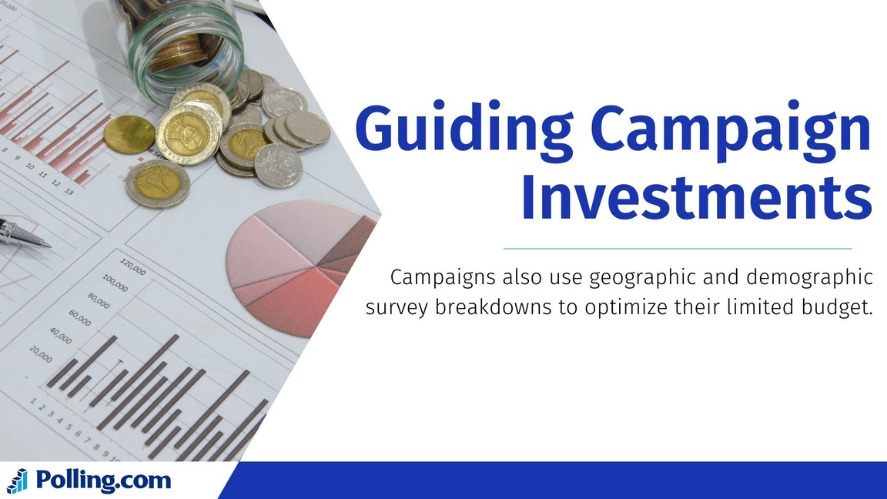 Public opinion polls guide campaign investments