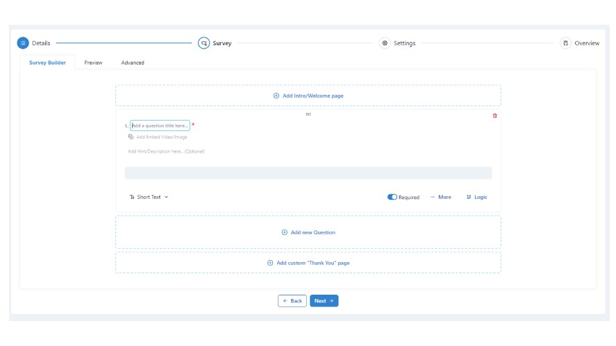 The Polling's interface