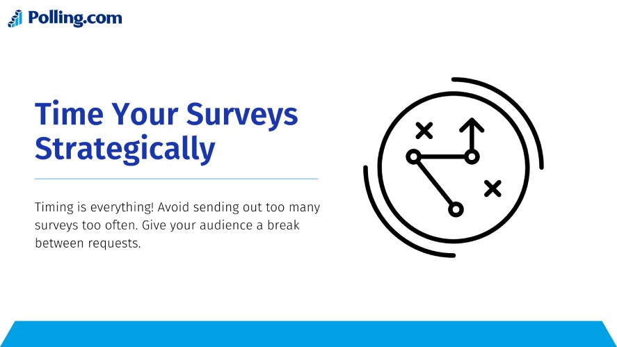 Time your surveys strategically to avoid survey fatigue