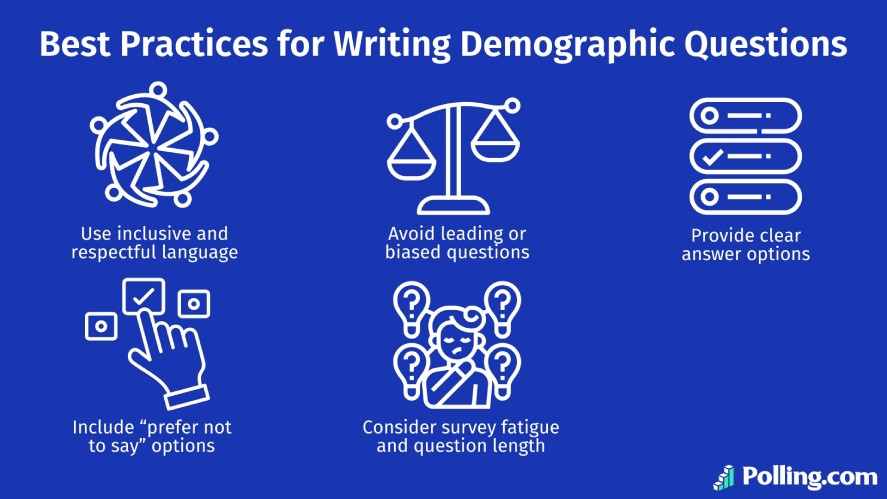 Best practices for writing demographic questions