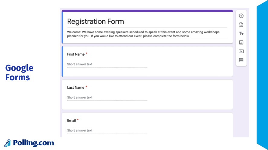 Example of a Google Forms Survey