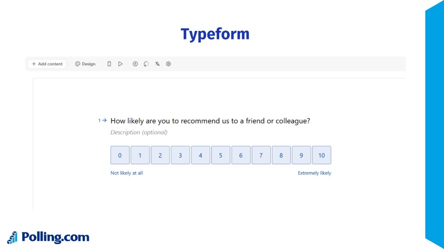 Example of a Typeform Survey