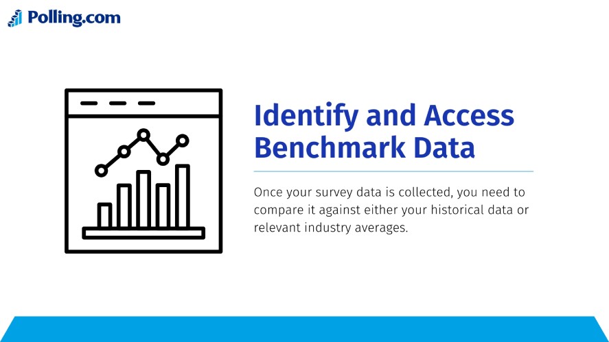 Identify and access benchmark data to benchmark your survey results effectively