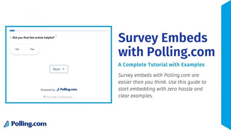 Survey Embeds with Polling.com A Complete Tutorial with Examples