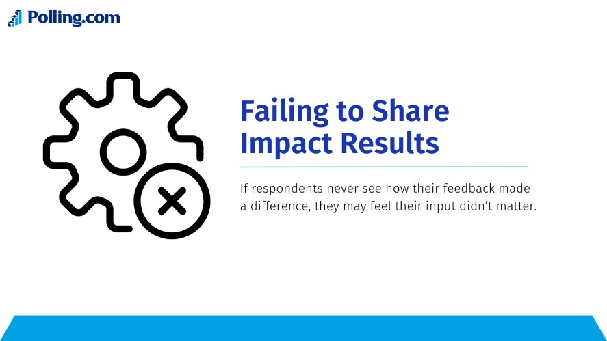 Failing to share impact results when using free survey tools for nonprofits