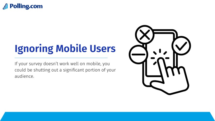 Ignoring mobile users when using free survey tools for nonprofits