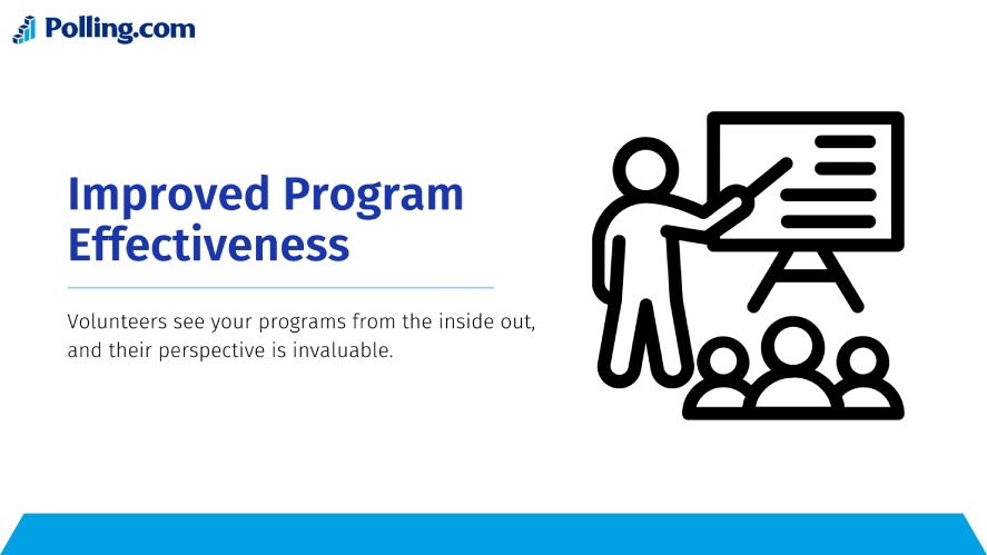 Volunteern surveys help improving program effectiveness