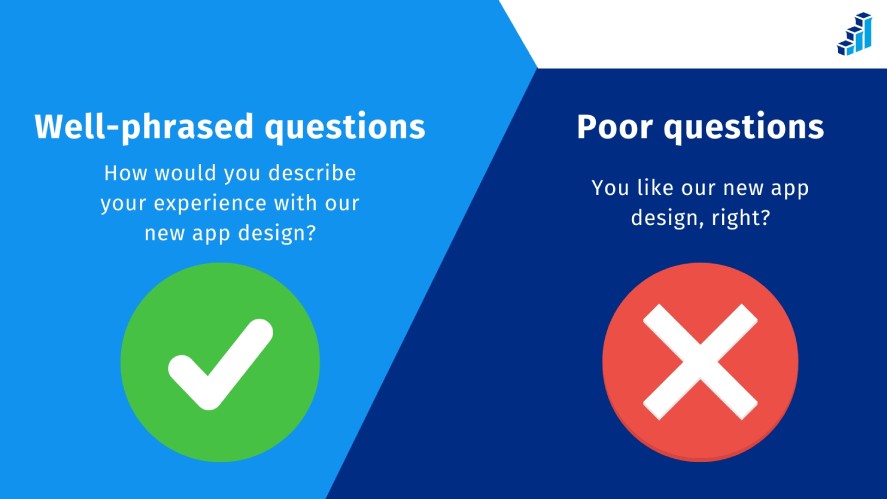 The framing effect when asking product survey questions