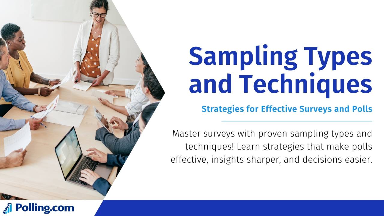Sampling Types and Techniques Strategies for Effective Surveys and Polls