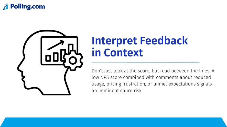 Interpret feedback in context when analyzing a survey result