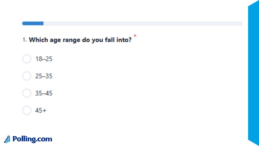 An age range question with overlapped answers