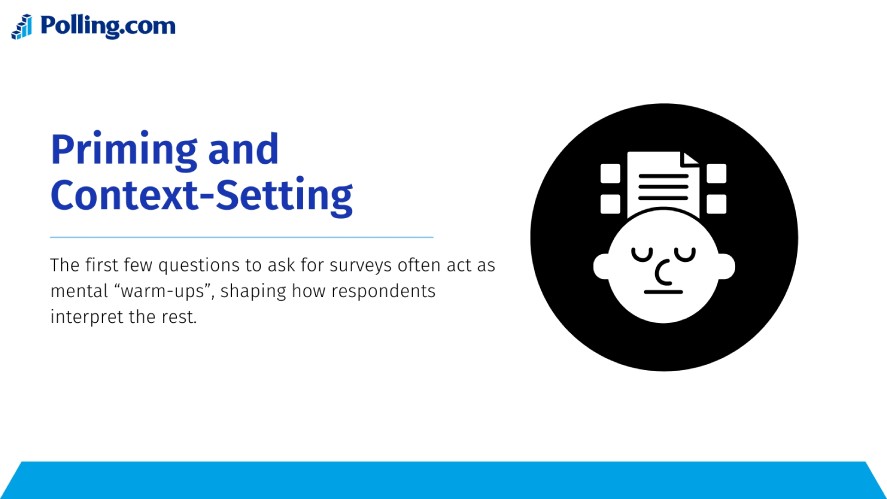 Priming and context-setting in the order effect