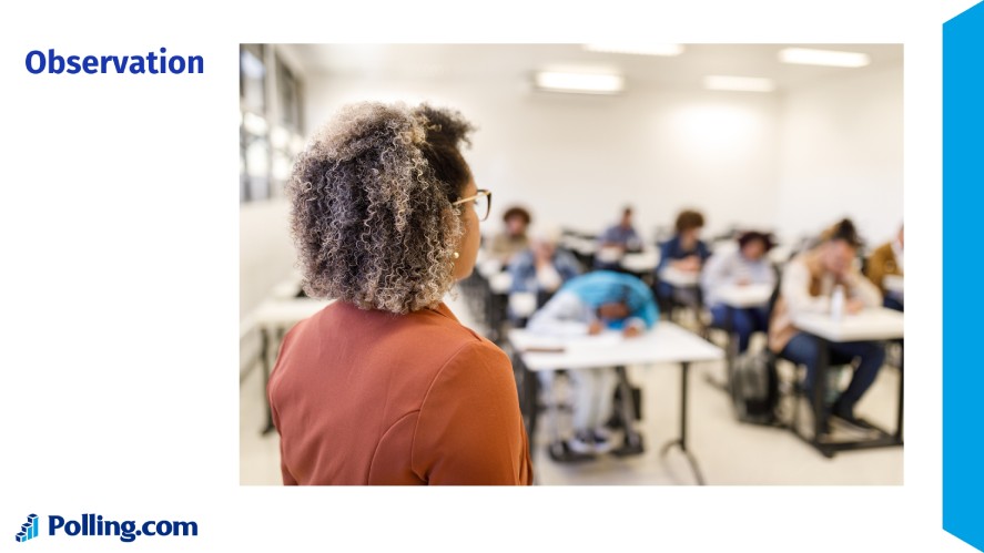 Observation method to collect survey data