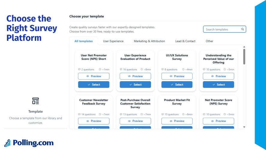Polling.com's GDRP survey templates