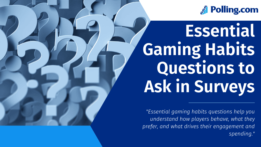 Abstract question marks background representing essential gaming habits questions to ask in surveys for better player insights