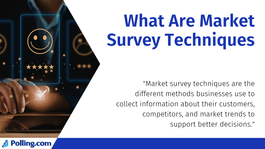 what are market survey techniques concept with customer feedback and rating interface