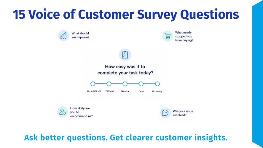 Examples of Voice of Customer survey questions